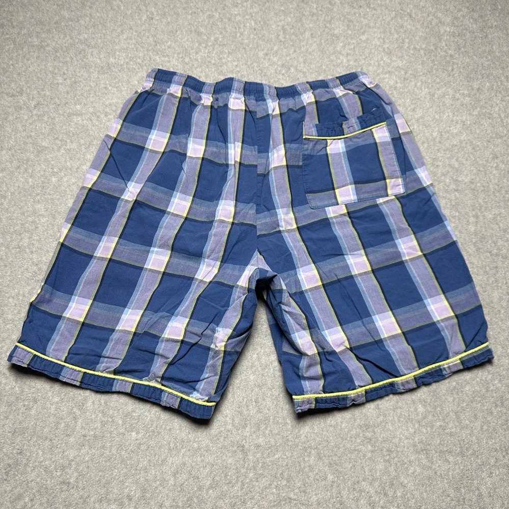 Psycho Bunny Mens Blue Plaid Shorts Size Medium Cotton - Picture 2 of 7